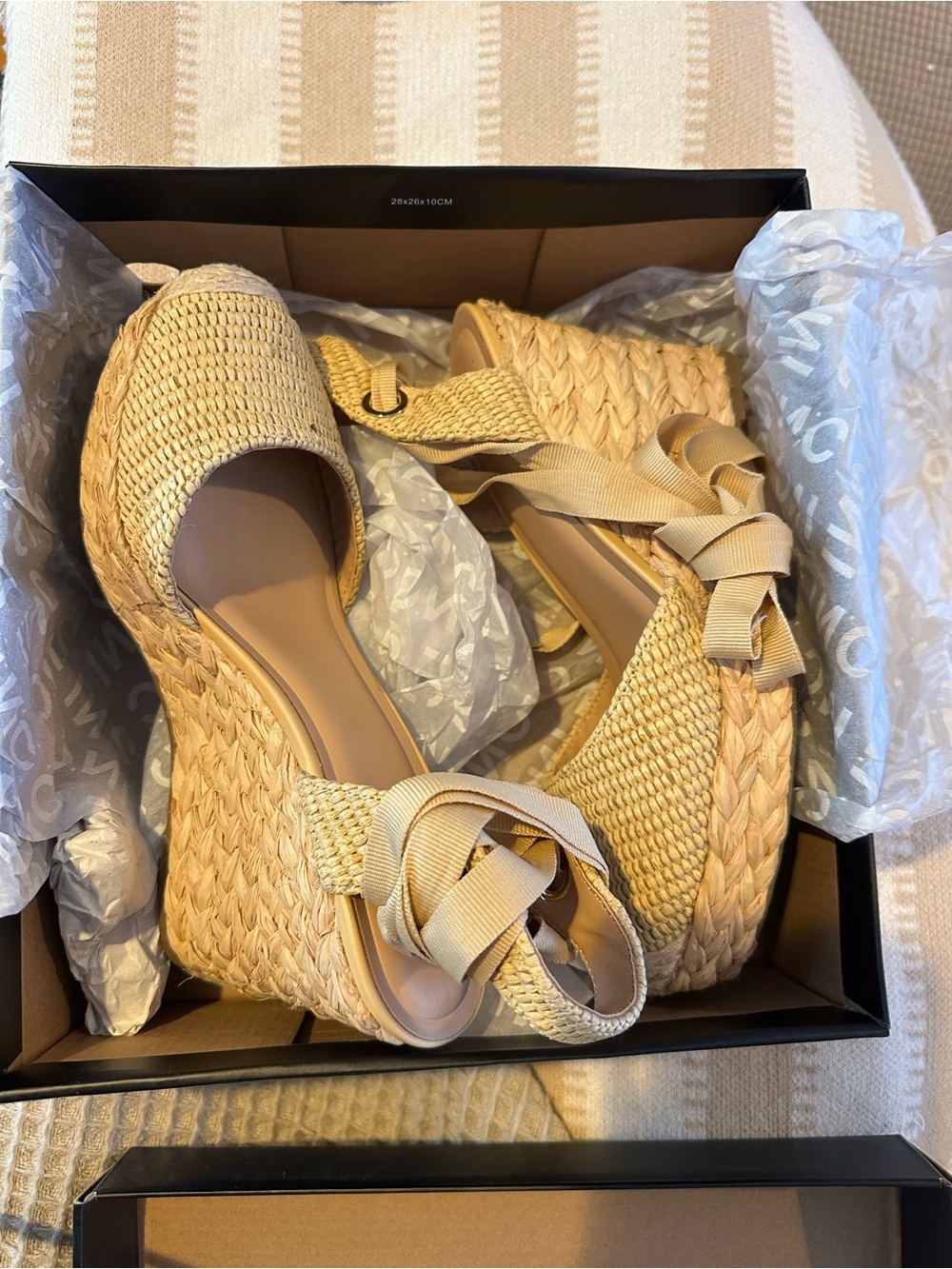 INC Espadrille Platform Wedge Sandals SZ 9